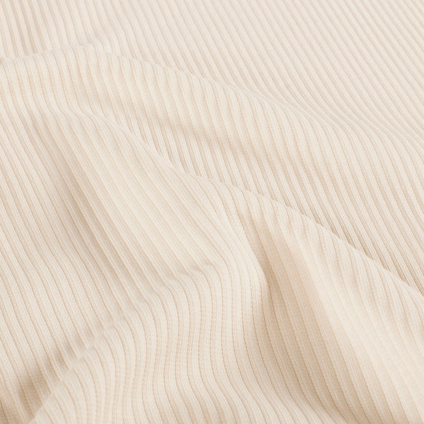 Rib Jersey fabric Unicolour Ivory