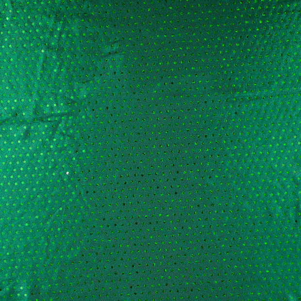 Polyester Jersey fabric Dots Forest Green