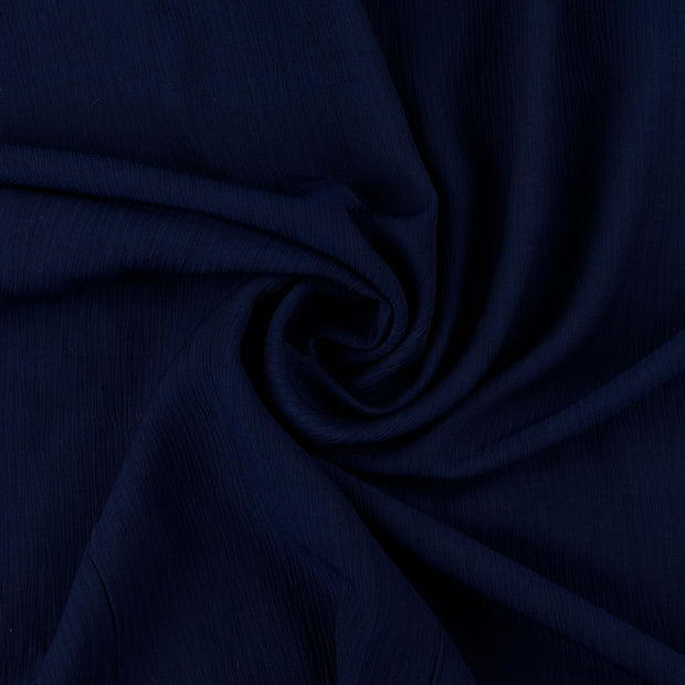 Viscosa Poplin tela Azul marino 