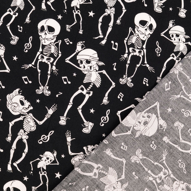  fabric Skulls printed 