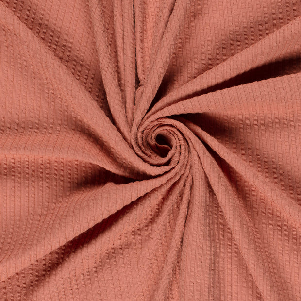 Rib Jacquard fabric Coral 