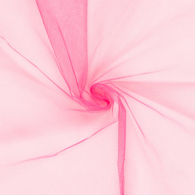 Tulle fabric Neon Fuchsia semi-transparent 