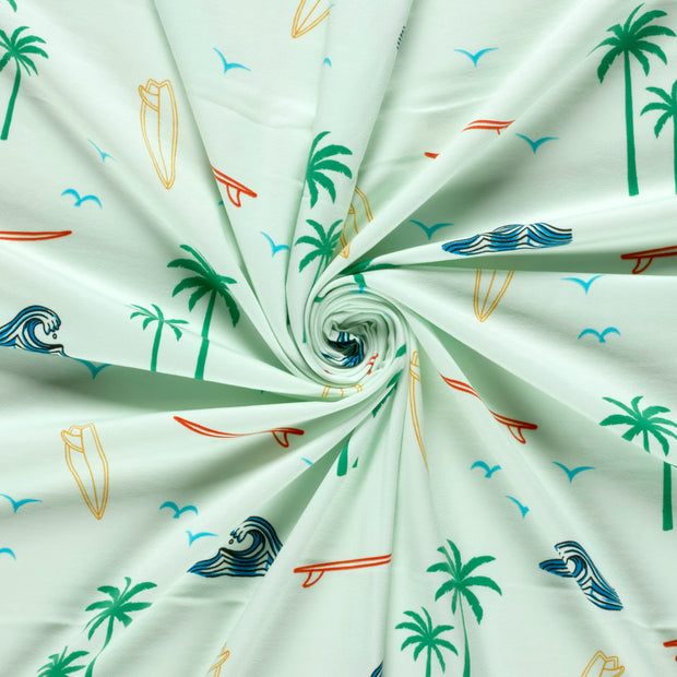 Jersey fabrik Mint bedruckt 