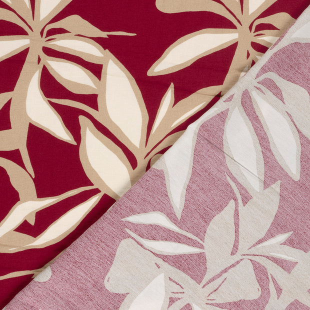 Viscose Nylon Crepe fabric Flowers printed 