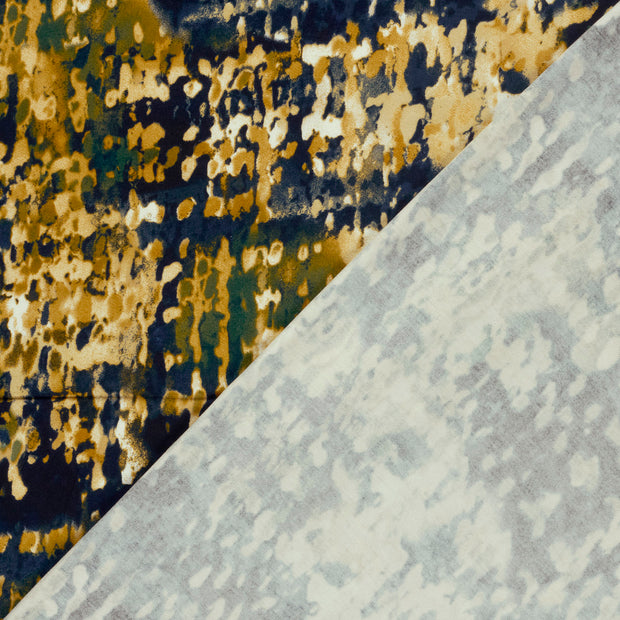 Viscose Vortex Jersey fabric Abstract printed 