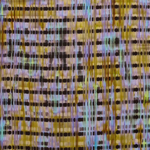 Woven Viscose Linen fabric Navy matte 