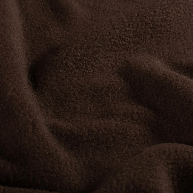 Polar Fleece fabric Unicolour Dark Brown