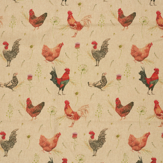 Linen Look fabric Beige matte 