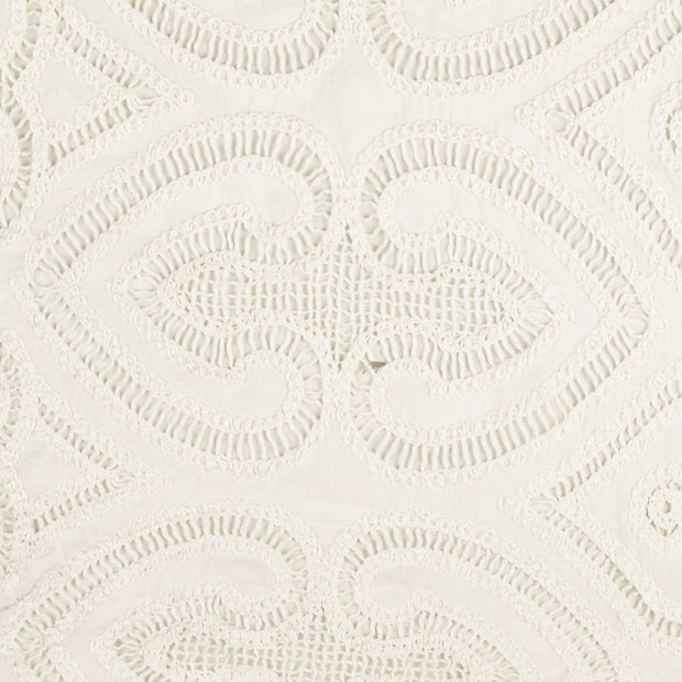Encaje tela Ornamentos Blanco