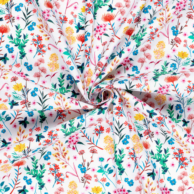 Panama fabric Optical White digital printed 