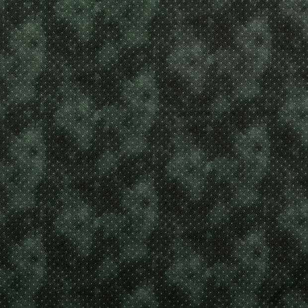 Cotton Poplin fabric Geometric pattern Black