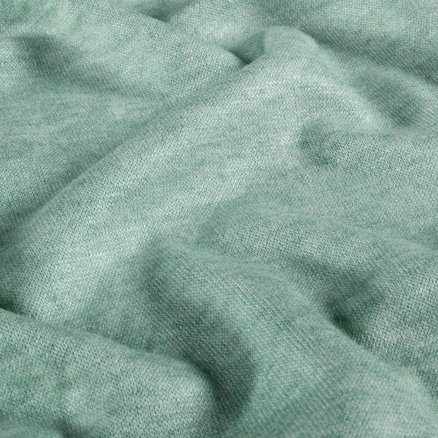 Heavy Knit fabric Melange Dark Mint