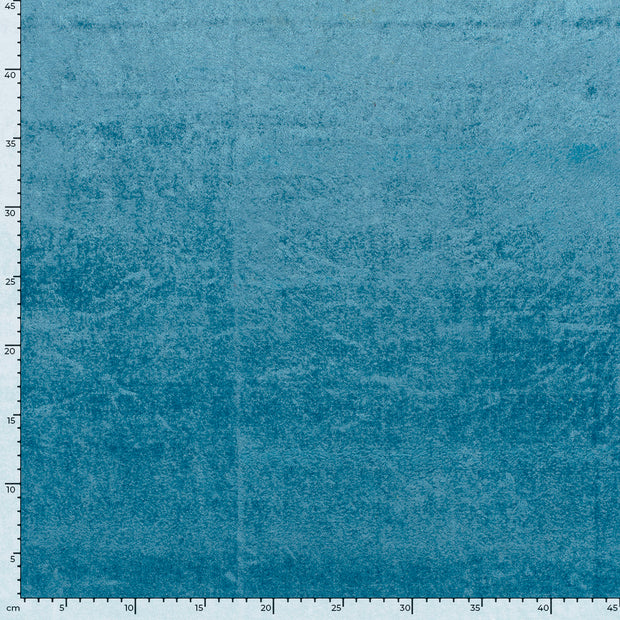 Velours fabrik Uni Aqua