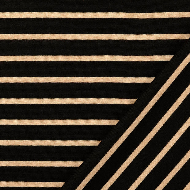 Heavy Knit fabrik Schwarz Jacquard 