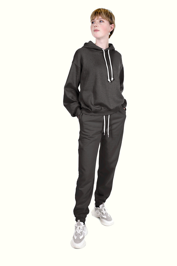 Jogging fabric Unicolour Dark Brown