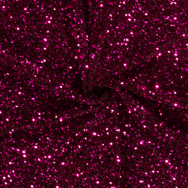 Velvet fabric Fuchsia Sequins 