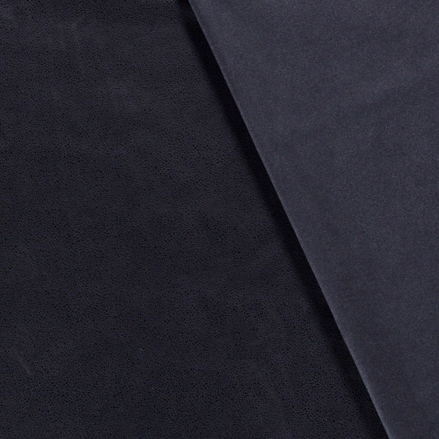 Suede leather fabric Unicolour foiled 