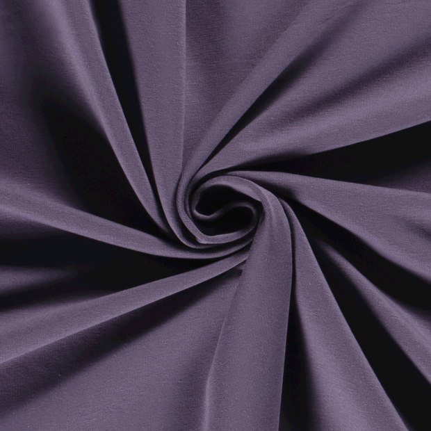 French Terry GOTS organic fabric Unicolour Lavender