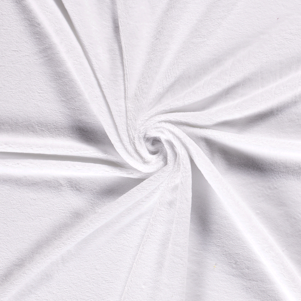 Bamboo Fleece fabric Optical White 