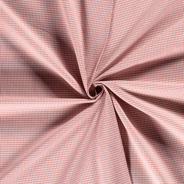 Cotton Poplin fabric Pink yarn dyed 