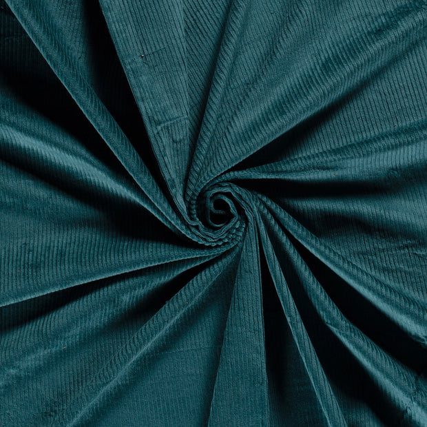 Jumbo Corduroy Stretch 6w tela Petróleo 