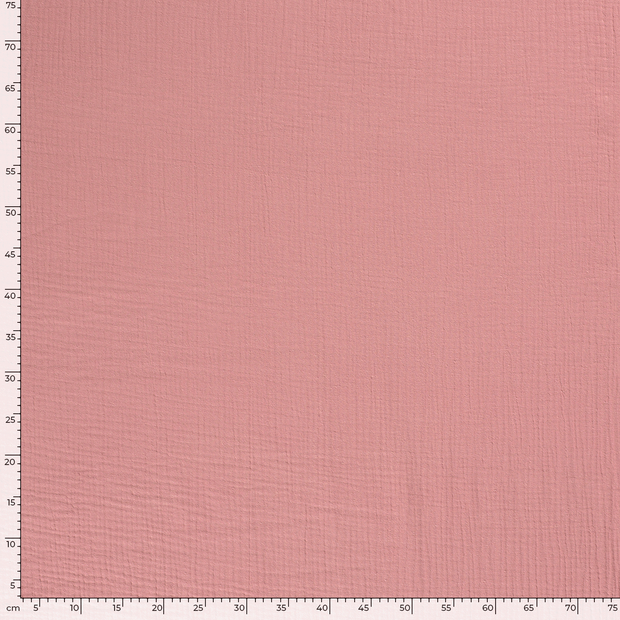 Muslin Triple Layer fabric Unicolour Pink