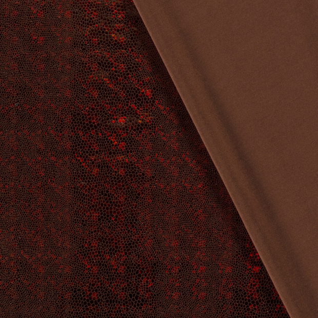 Lamé fabric Snakes foiled 