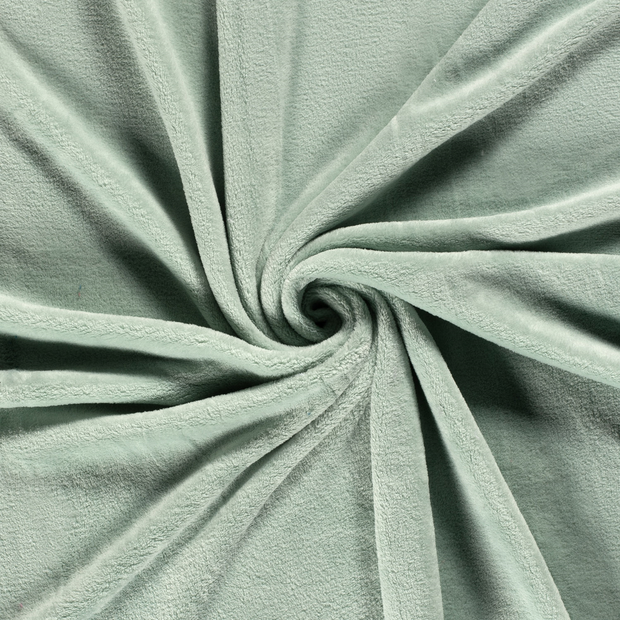 Polaire Doudou tissu Menthe 