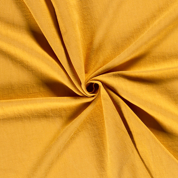 Linen fabric Oker stone washed 