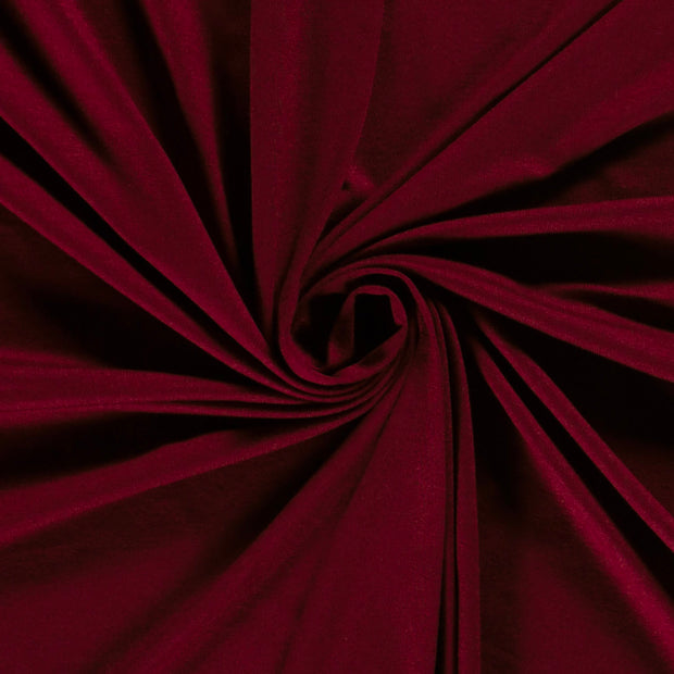 Jersey de Viscose tissu Unicolore Bordeaux