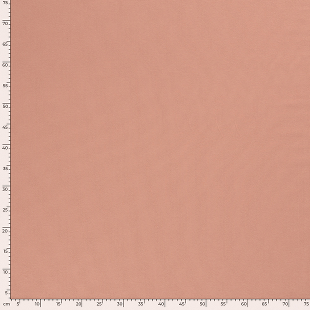 Knitted Waffle fabric Unicolour Coral