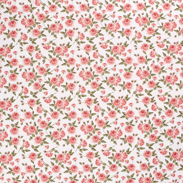 Cotton Poplin fabric Optical White matte 