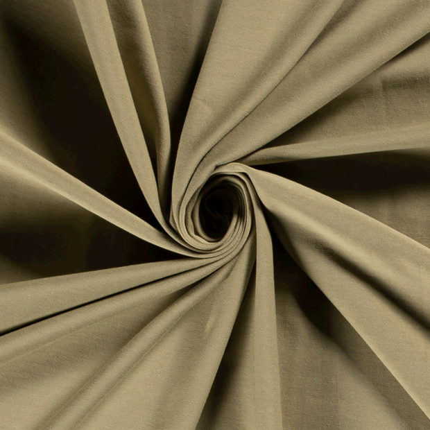 Jersey fabric Unicolour Olive Green