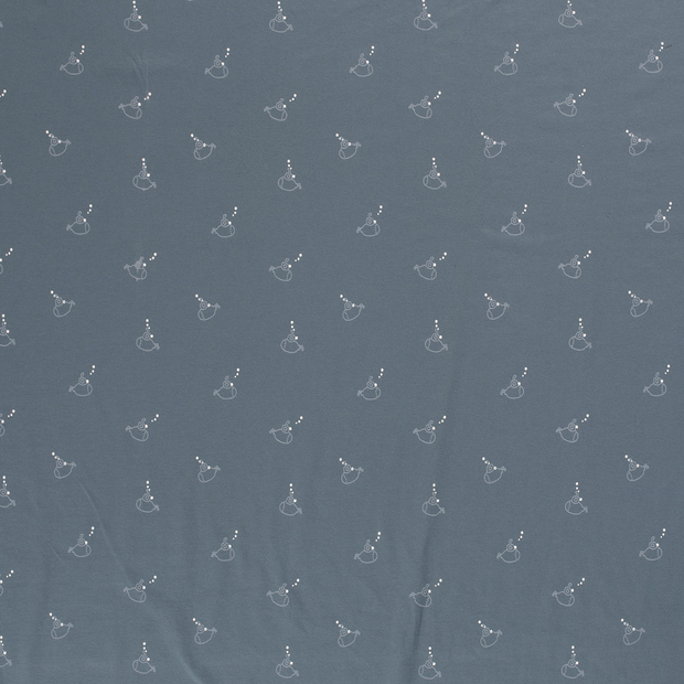 Jersey fabric Indigo soft 