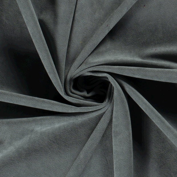 Velvet fabric Unicolour Petrol
