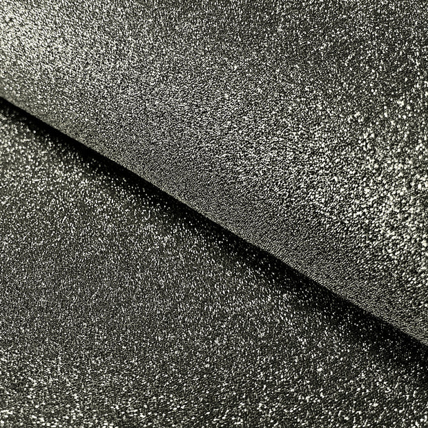 Lamé fabric Unicolour Black