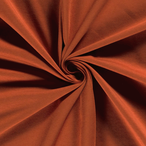Jersey fabric Unicolour Brique