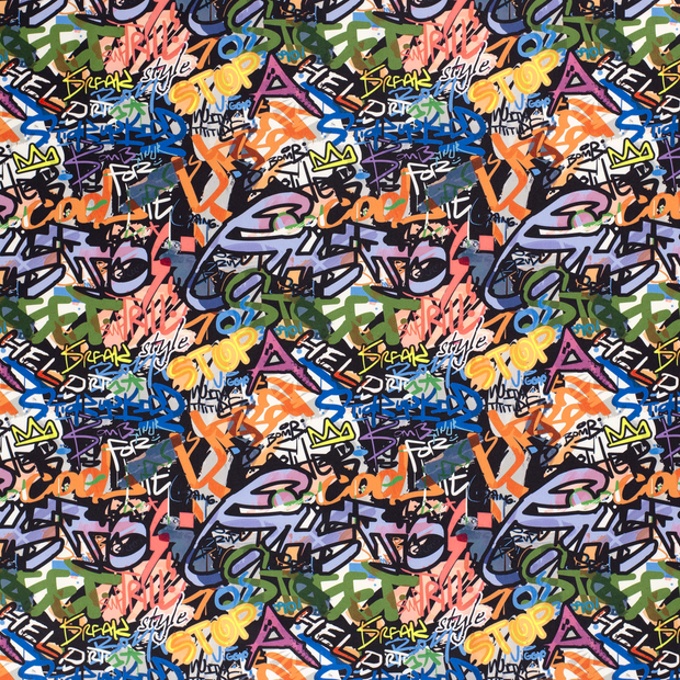 Sportswear Jersey fabric Black slightly shiny 