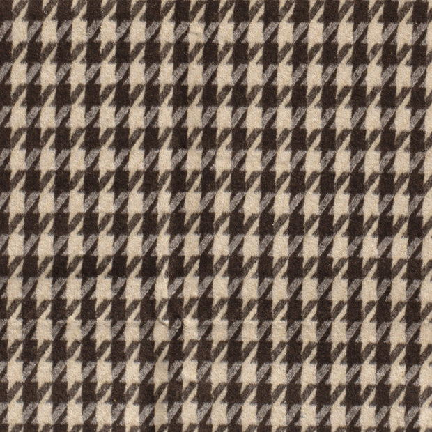Jacquard fabric Pied de poule Camel