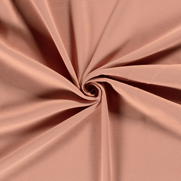 Knitted Waffle fabric Coral 