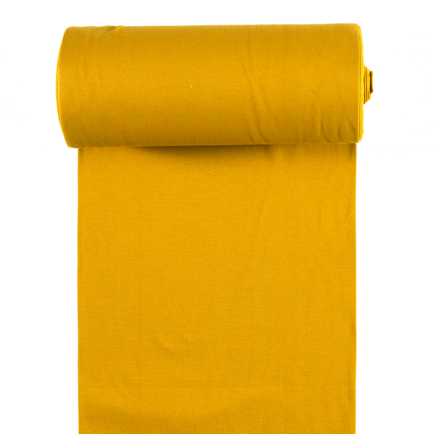 Cuff Material GOTS organic fabric Oker matte 