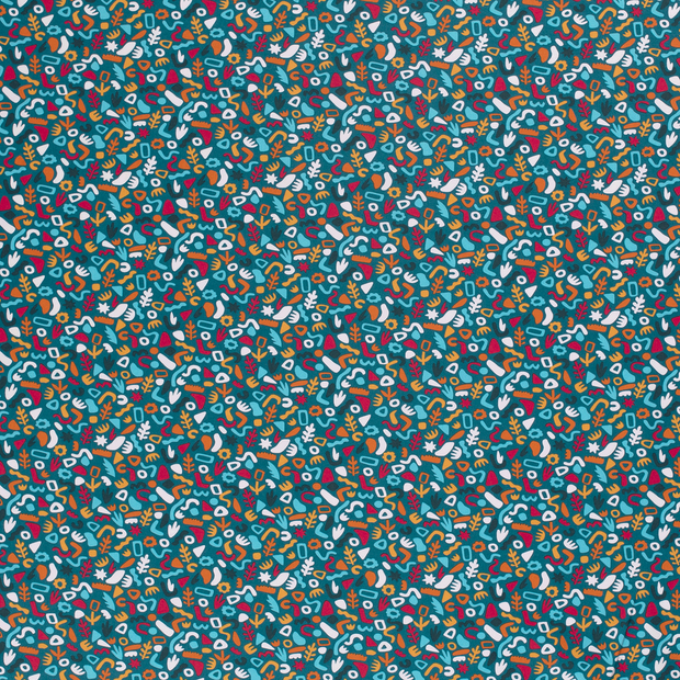 Jersey fabric Petrol soft 