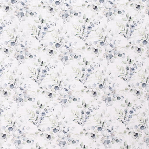 Muslin fabric White matte 