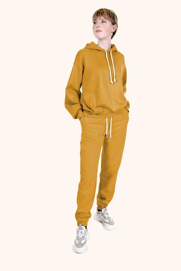 Jogging fabric Unicolour Butter Yellow
