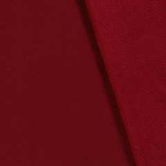 Alphen Fleece brushed Unicolour Dark Red