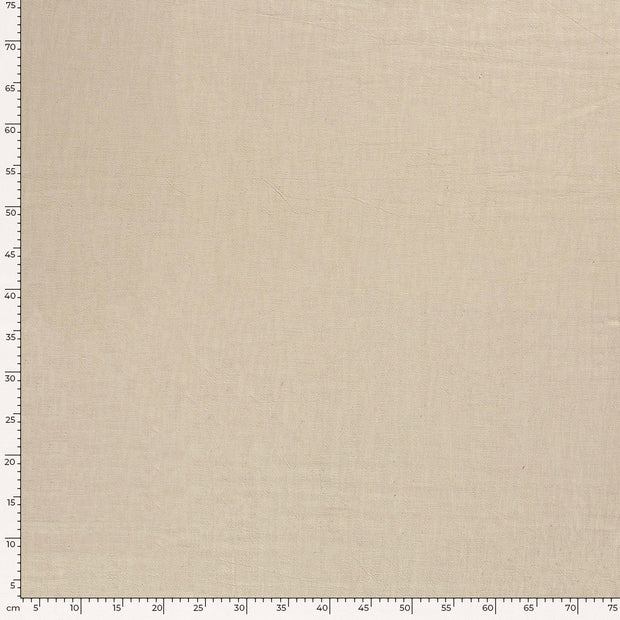 Lin tissu Unicolore Gris clair