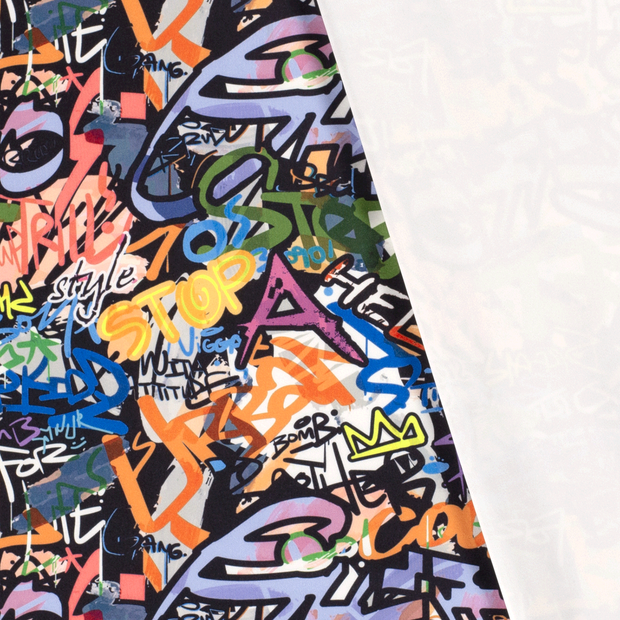 Sportswear Jersey fabric Graffiti digital printed 