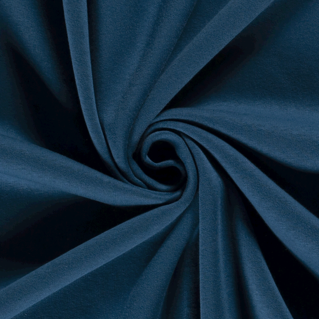 Jogging fabric Unicolour Peacock Blue
