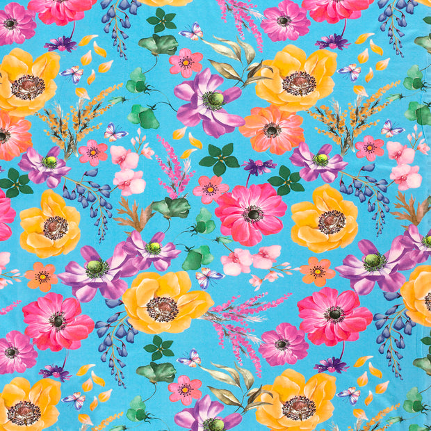 Jersey fabric Aqua 
