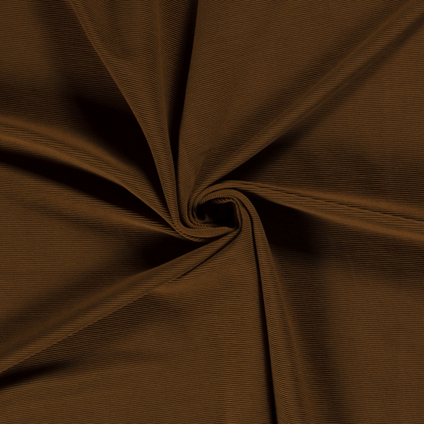 Ottoman jersey fabric Brown 